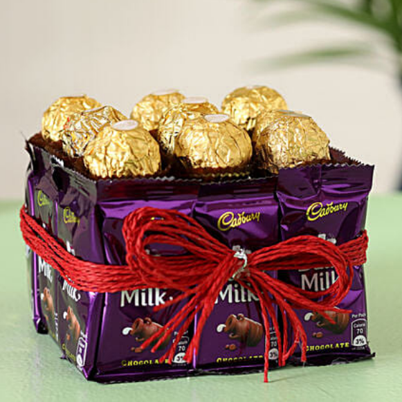 Exotic Ferrero Rocher & Dairy Milk Vase