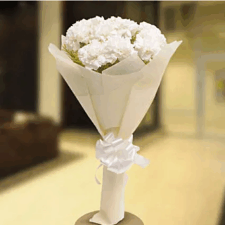 White Carnations Bouquet