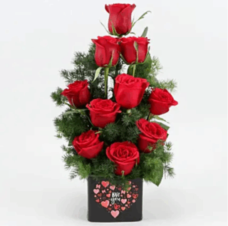Red Roses In Love You Sticker