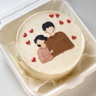 Cute Couple Bento Cake