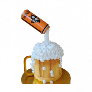 Anti Gravity Beer Mug Cake